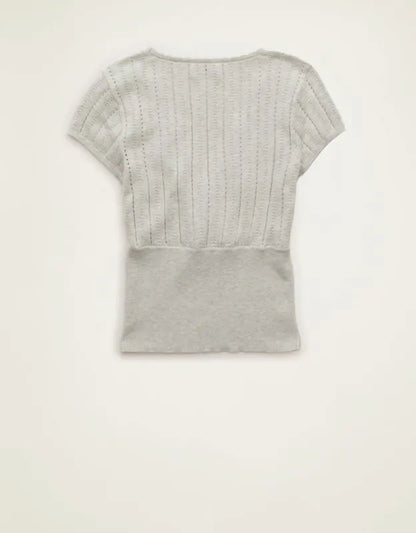 AE V-Neck Crossover Sweater Tee