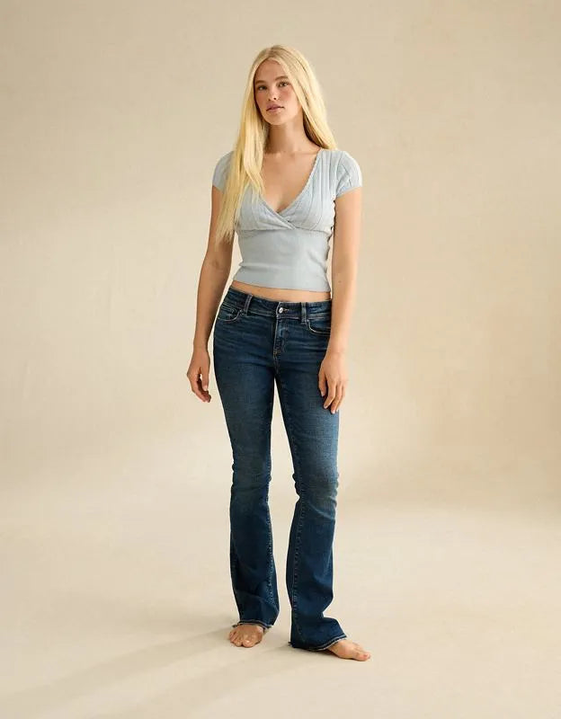 AE V-Neck Crossover Sweater Tee