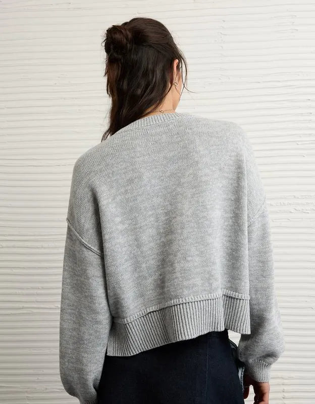 AE Oklahoma Sooners Cropped Sweater