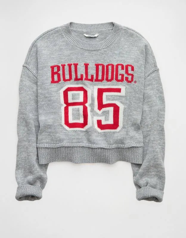 AE Georgia Bulldogs Cropped Sweater
