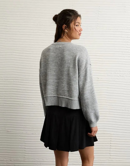 AE Texas Longhorns Cropped Sweater
