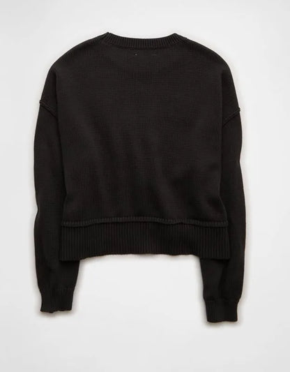 AE Wisconsin Badgers Cropped Sweater