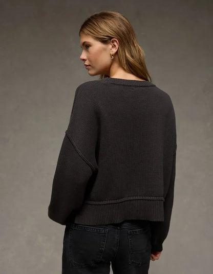 AE LSU Tigers Cropped Sweater