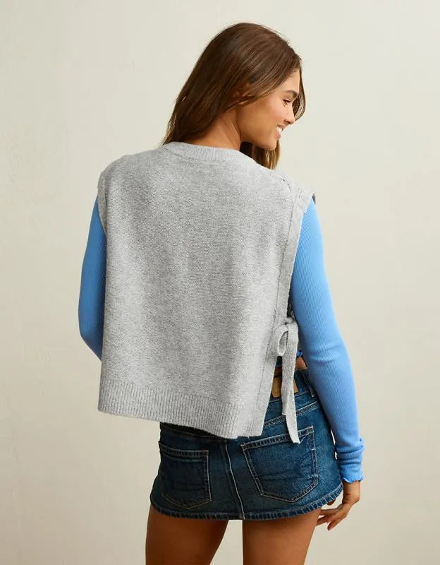 AE Whoa So Soft Cable Knit Vest