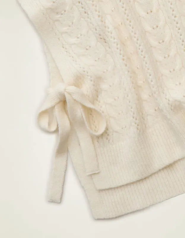 AE Whoa So Soft Cable Knit Vest