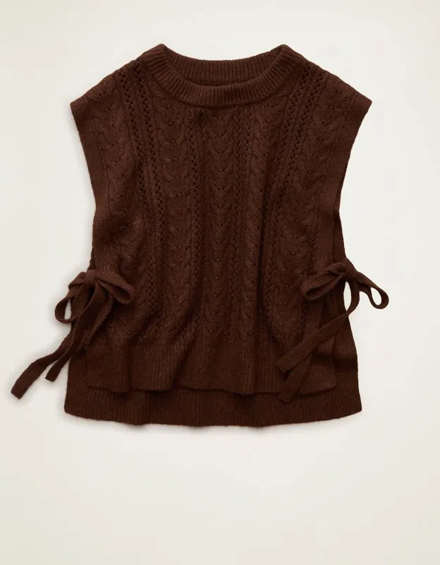 AE Whoa So Soft Cable Knit Vest