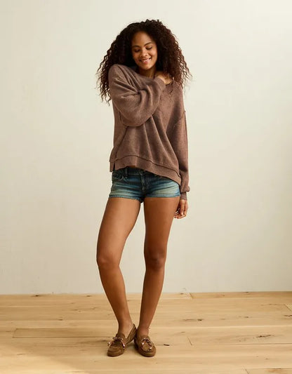 AE Oversized Crew Neck Sweater