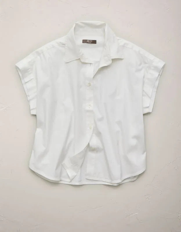 AE77 Cropped Short-Sleeve Shirt