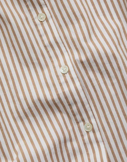 AE77 Cropped Poplin Short-Sleeve Shirt