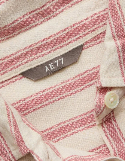 AE77 Boxy Linen-Blend Button-Up Shirt