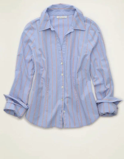 AE Fitted Button-Up Shirt