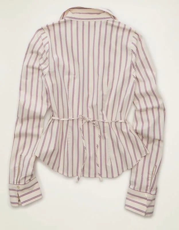 AE Fitted Button-Up Shirt