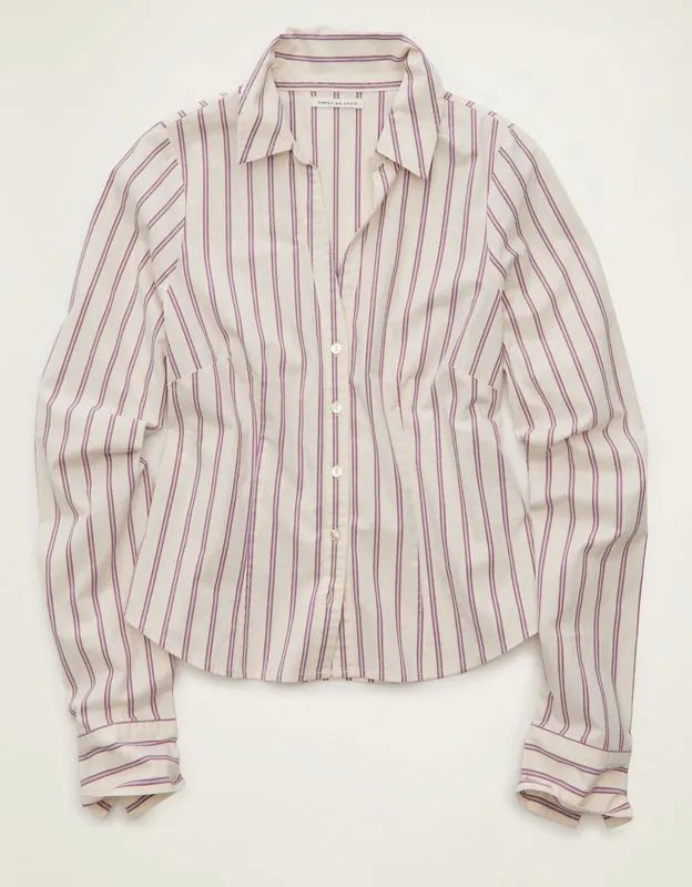 AE Fitted Button-Up Shirt