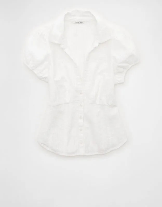 AE Short-Sleeve Button-Up Shirt