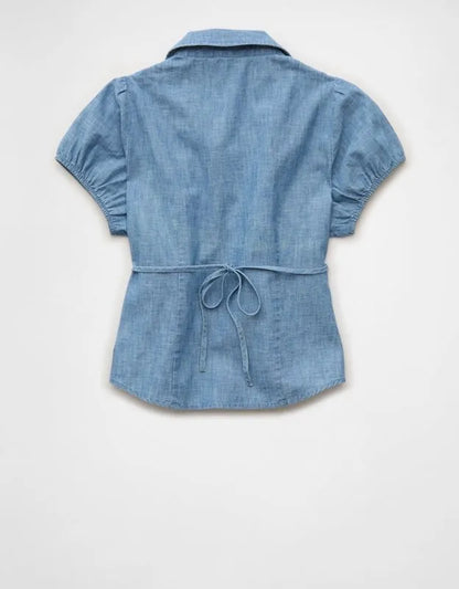 AE Short-Sleeve Button-Up Shirt