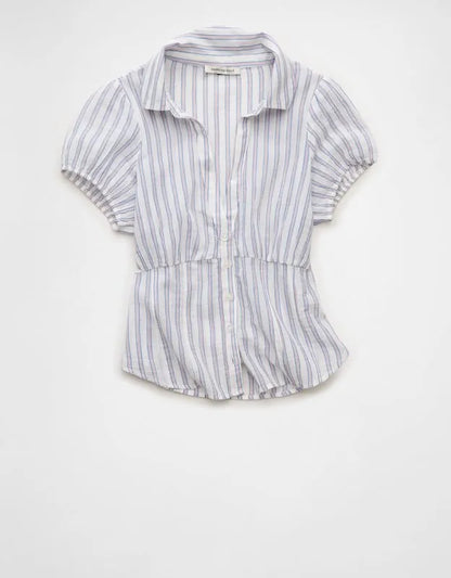 AE Short-Sleeve Button-Up Shirt