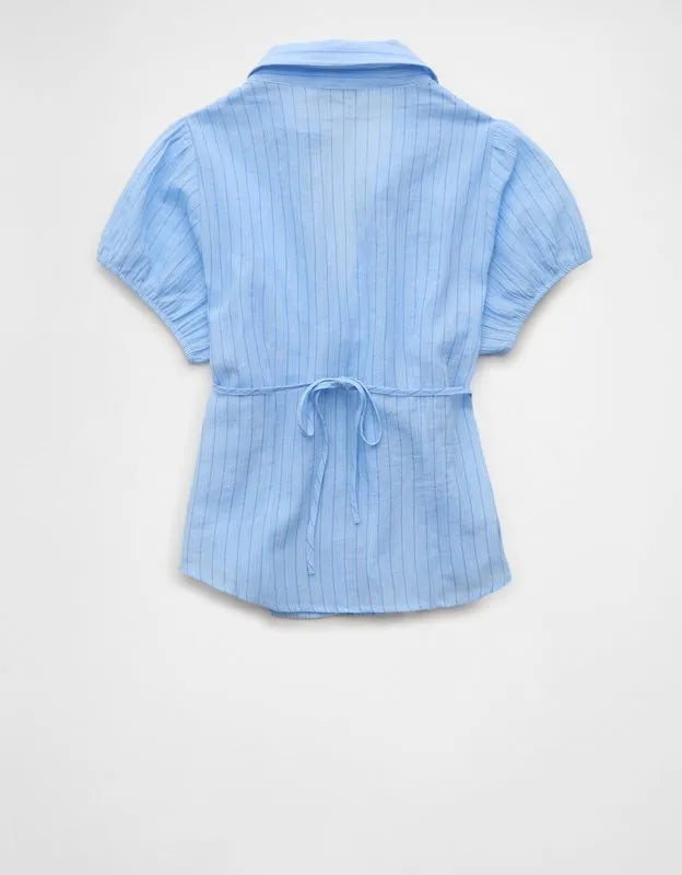 AE Short-Sleeve Button-Up Shirt