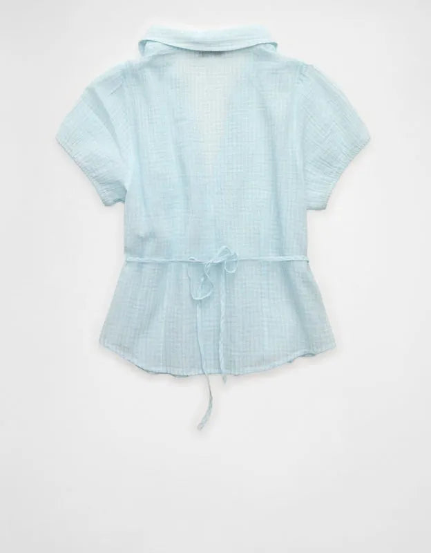 AE Short-Sleeve Button-Up Shirt