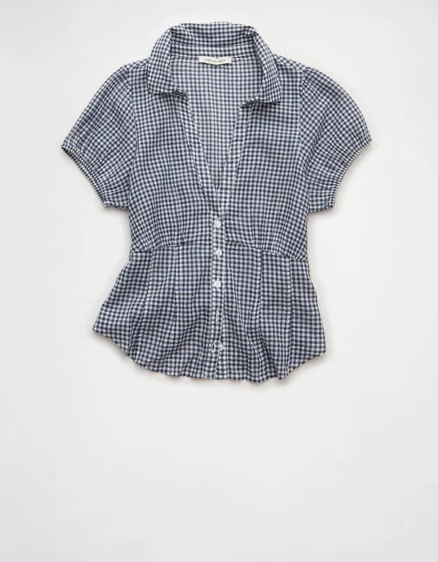AE Short-Sleeve Button-Up Shirt