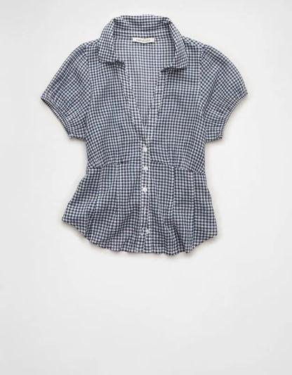 AE Short-Sleeve Button-Up Shirt
