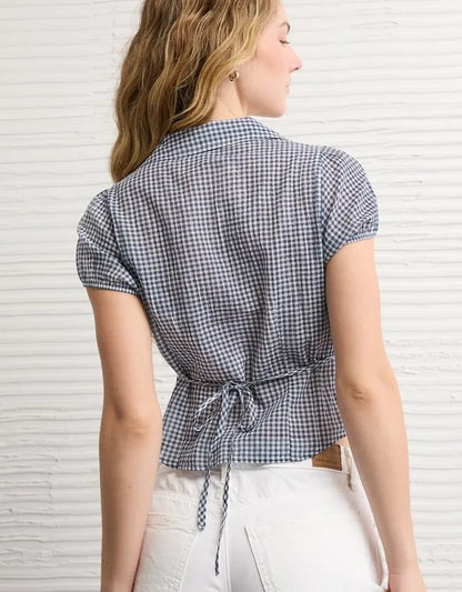 AE Short-Sleeve Button-Up Shirt