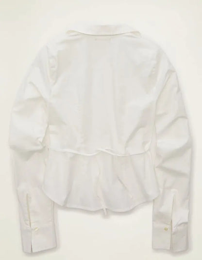 AE Fitted Poplin Button-Up Shirt