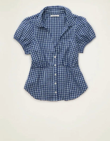 AE Short-Sleeve Button-Up Shirt