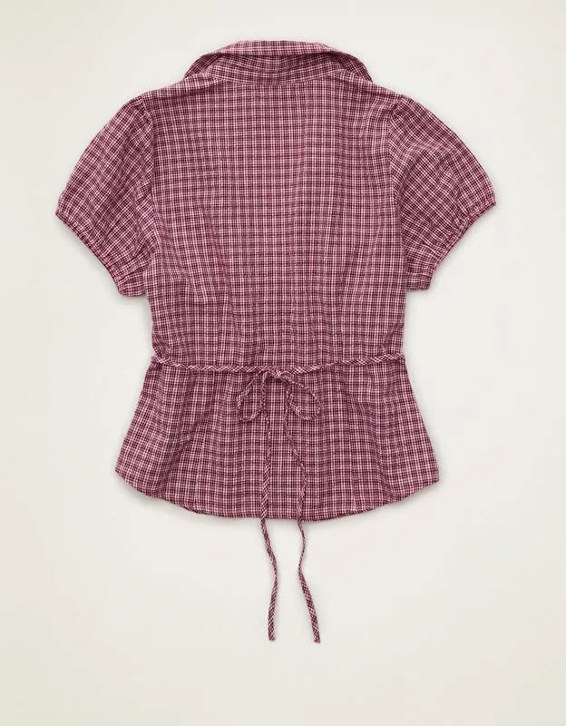 AE Short-Sleeve Button-Up Shirt
