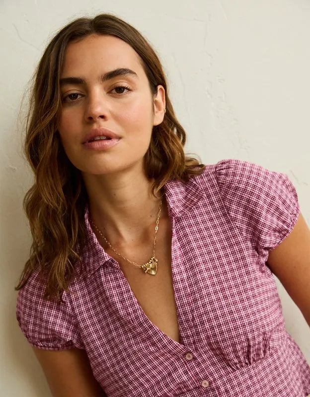 AE Short-Sleeve Button-Up Shirt