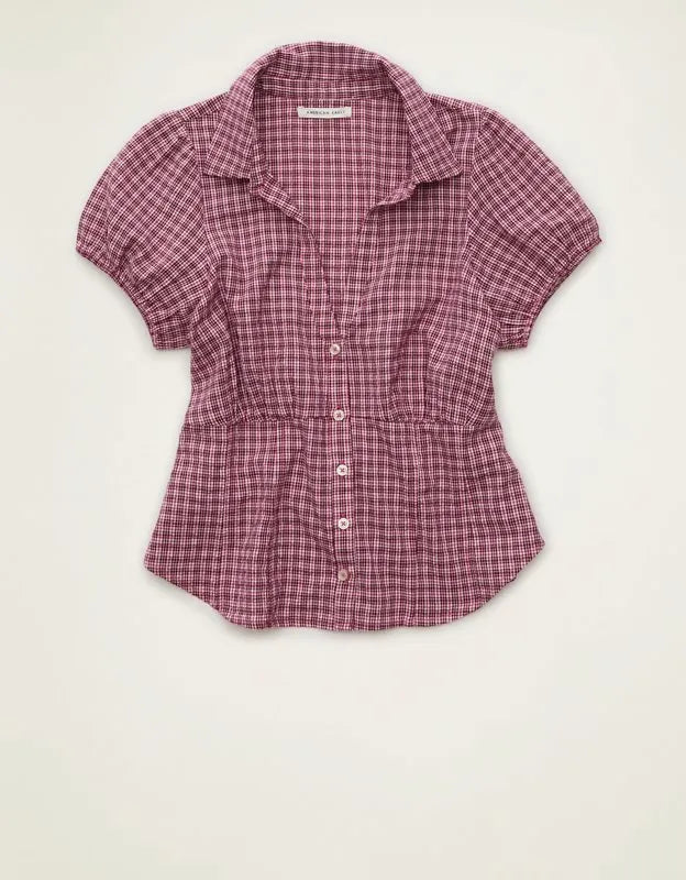 AE Short-Sleeve Button-Up Shirt