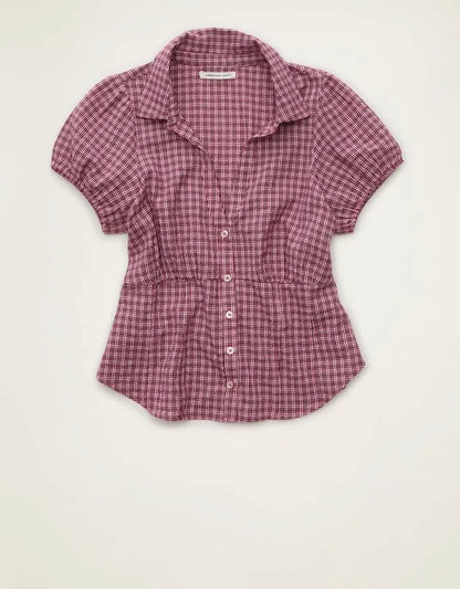 AE Short-Sleeve Button-Up Shirt