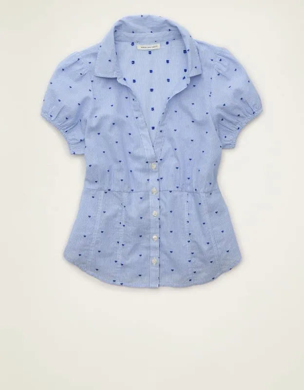 AE Short-Sleeve Button-Up Shirt