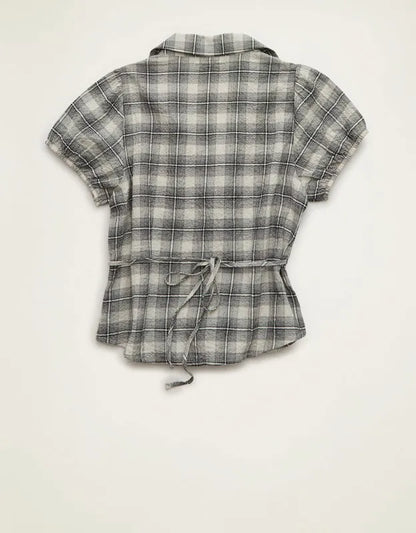 AE Short-Sleeve Button-Up Shirt