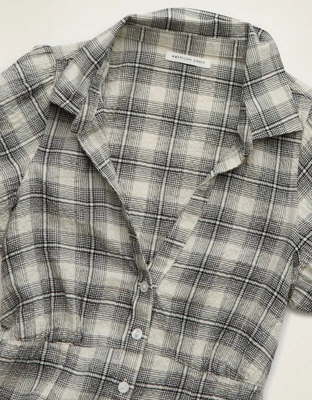 AE Short-Sleeve Button-Up Shirt