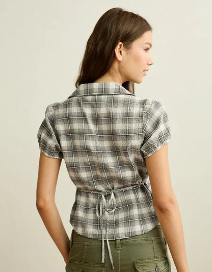 AE Short-Sleeve Button-Up Shirt