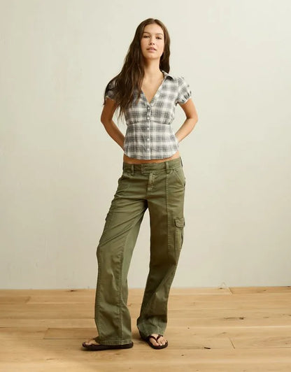 AE Short-Sleeve Button-Up Shirt