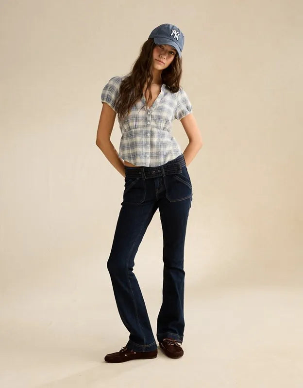 AE Short-Sleeve Button-Up Shirt