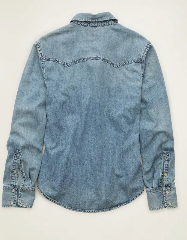 AE Throwback Denim Button-Up Shirt