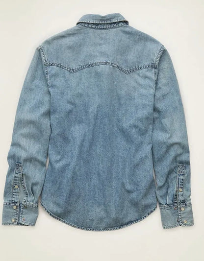 AE Throwback Denim Button-Up Shirt