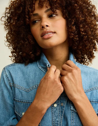 AE Throwback Denim Button-Up Shirt