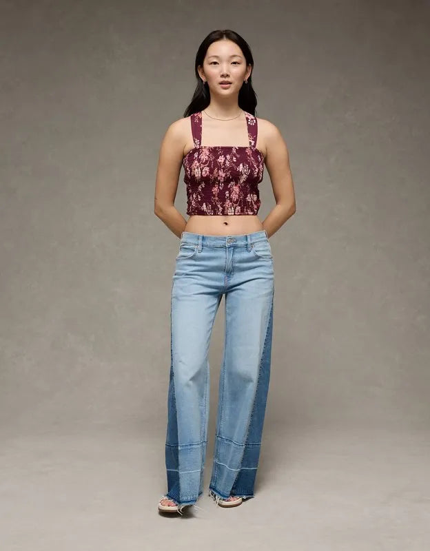 AE Smocked Tie-Front Cami