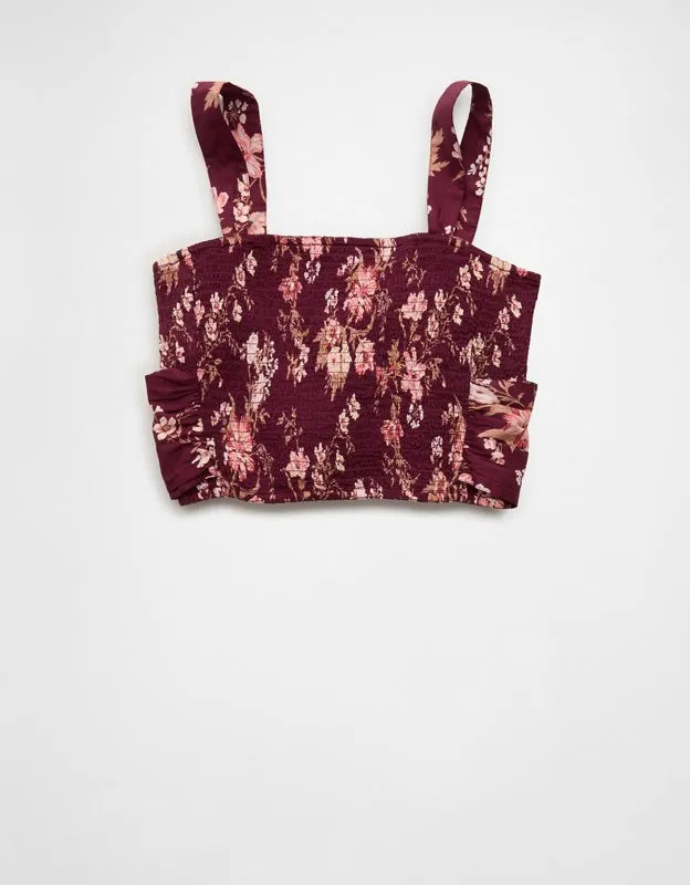 AE Smocked Tie-Front Cami