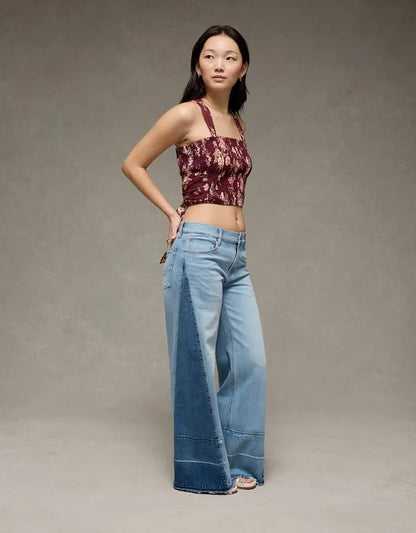 AE Smocked Tie-Front Cami