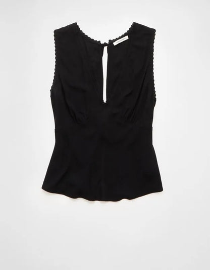 AE V-Neck Tie Back Top