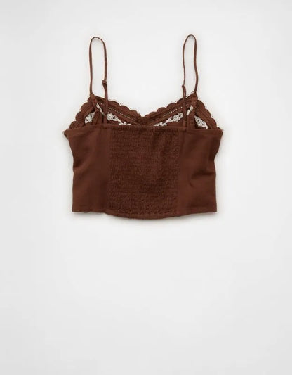 AE Embroidered Scalloped-Hem Cami