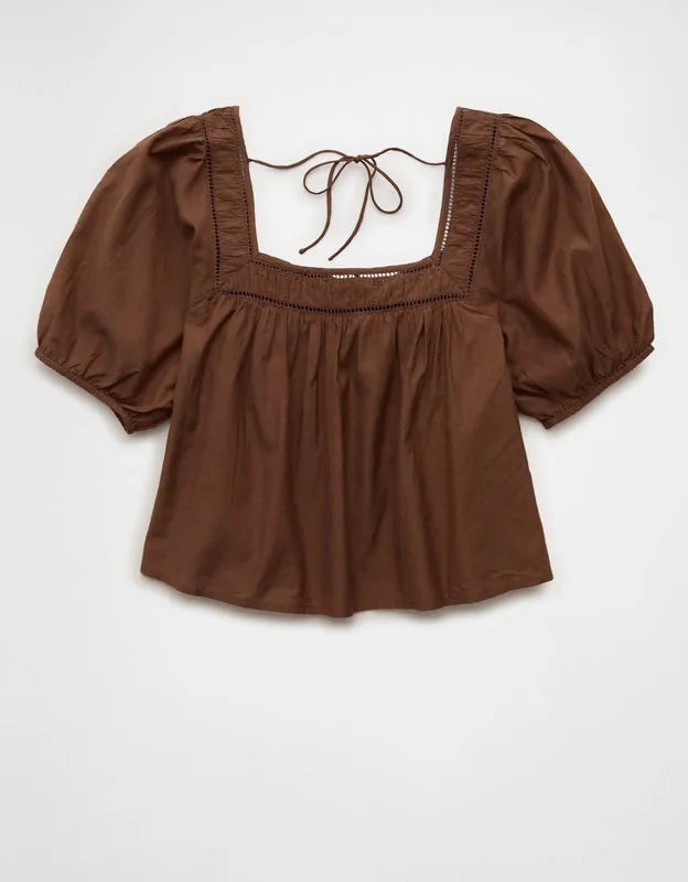 AE Tie-Front Blouse