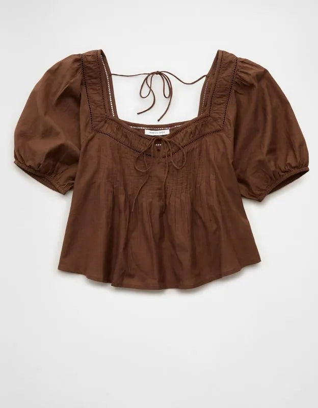 AE Tie-Front Blouse