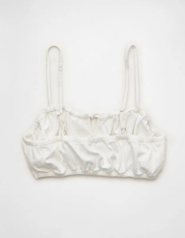 AE Denim Tie-Front Bra Top