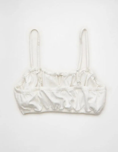 AE Denim Tie-Front Bra Top