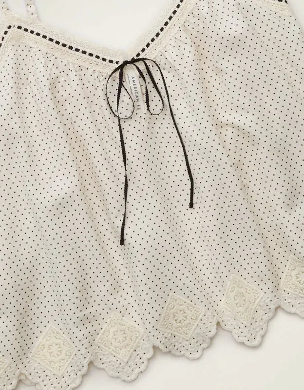 AE Ribbon Tie-Front Cami